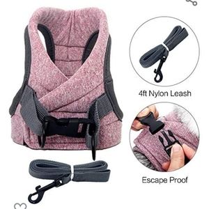Haywean Pink Cat Harness with Leash